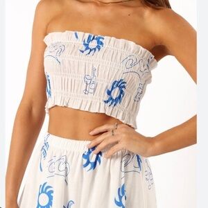 Petal + Pup Francesca 2 Piece Set Skirt & Smock Top Size Large